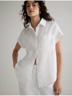 Quince Linen Camp Shirt